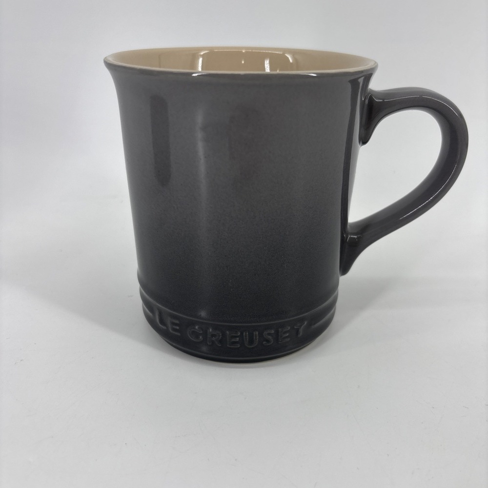 Le Creuset Coffee Mug Flint Gray Ombre Stoneware 14 FL OZ / 400 ML